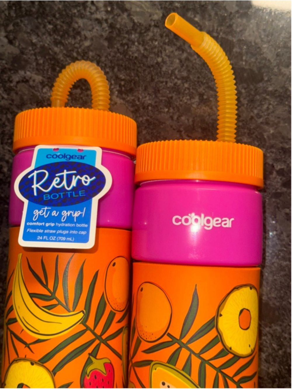 Coolgear GetAGrip Retro Brand New 24 fl. oz (15 posted) $14 Each Retail - Orange - Picture 2 of 3